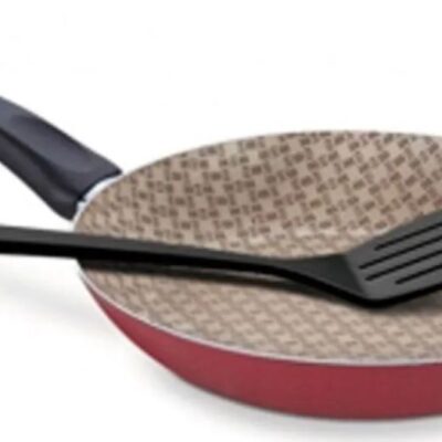 Sartén Paris rojo con espátula 24cm - 2948