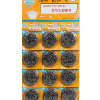 Esponja ac. inox x12 blister-2086