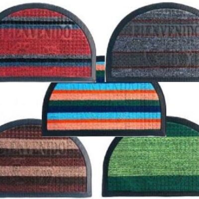 Felpudo multicolor semicircular-2440