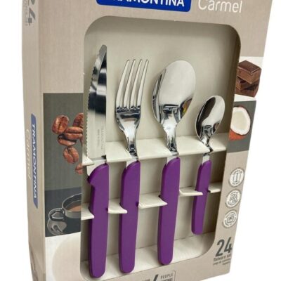 Set 24 cubiertos carmel violeta Tramontina-2920