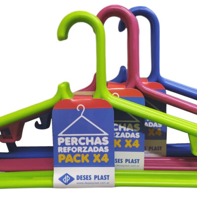 Percha plastica x 4 Deses Plast-3110