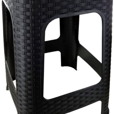 Banqueta con relieve negra-3687