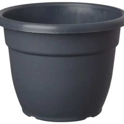 Maceta eden 30cm. gris azabache-3897