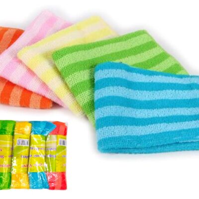 Set x5 paño microfibra 30x30cm-4374