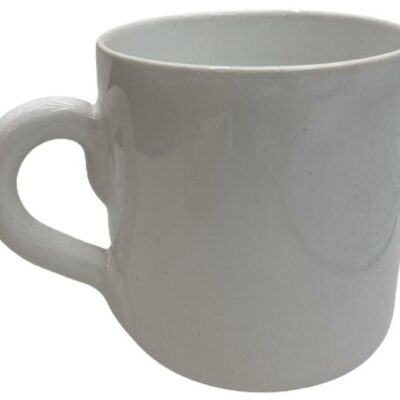 Taza cerámica blanca lisa- OFERTA- 7184