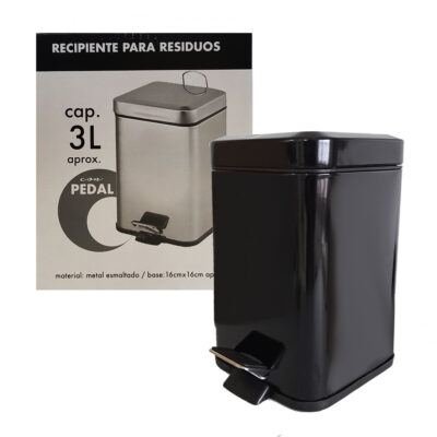 Residuo pedal acero colores 3lts-3892