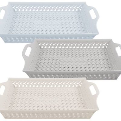 Bandeja plastica calada 30cm-0803