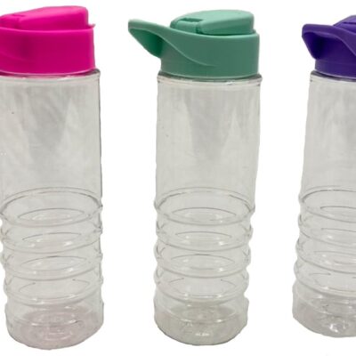 Botella plastica color anillos 700cc-0841
