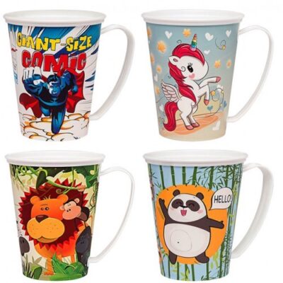Taza plastica Jaguar 360cc deco-2658