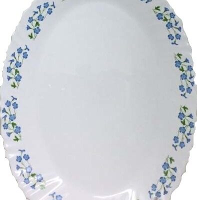 Fuente oval lavanda opal 32cm-2804