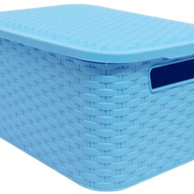 Canasto rattan nº4 celeste-3294