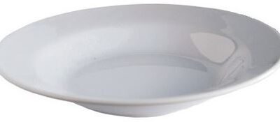 Plato hondo melamina blanca-5519
