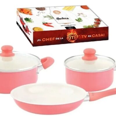 Bateria Hudson pastel coral MasterChef-5533-1