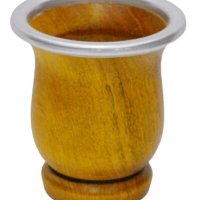 Mate madera con virola con pie-6147