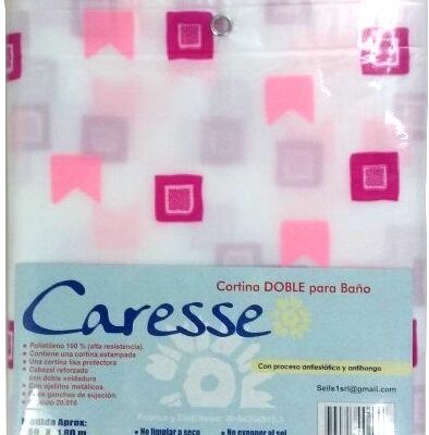 Cortina de baño doble caresse-6537