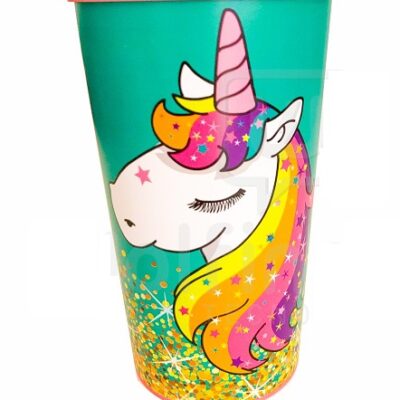 Vaso unicornio sin tapa 600cc-7308