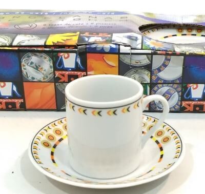 Juego de cafe x6u decorado tk-7382