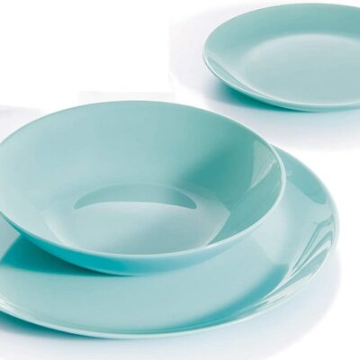 Plato playo Diwali turquesa 25 cm-7659