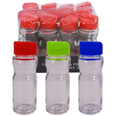 Salero vidrio tapa plast color-7783