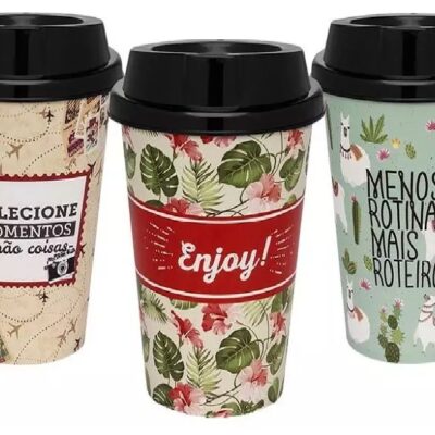 Vaso jaguar decorado con tapa-7900