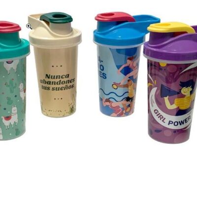 Vaso plastico sport decorado-7902