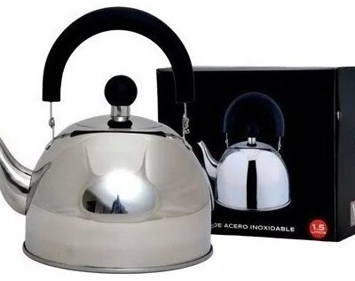 Pava base acero manija negra Hudson-9090