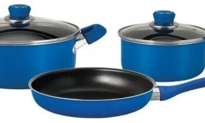 Bateria teflon Hudson 5 piezas azul-9101