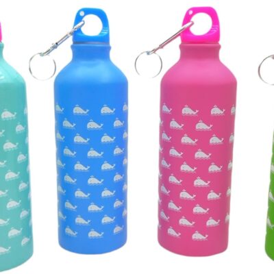 Botella de aluminio 500cc deco ballena-01312