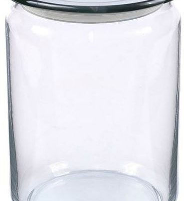 Frasco vidrio tapa acrilica gris 1 lt-0286-2