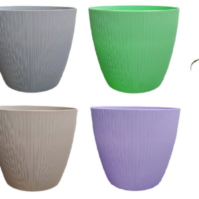 Maceta Vercelli rayada 16 cm-3663