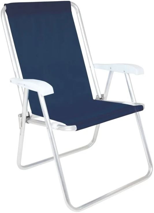 Silla aluminio Conforto azul oscuro-0580-1