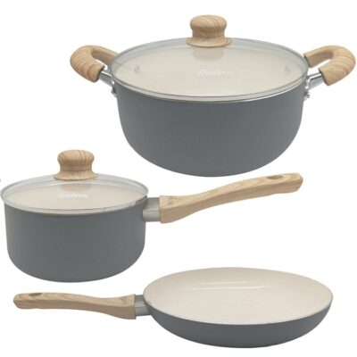Bateria de cocina Gray 5 piezas Hudson-9250