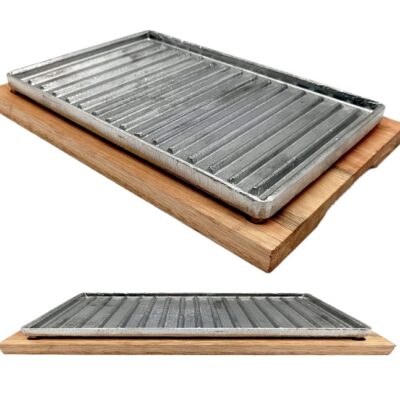 Grill fundición base madera-6977